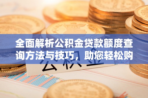 海口全面解析公积金贷款额度查询方法与技巧，助您轻松购房