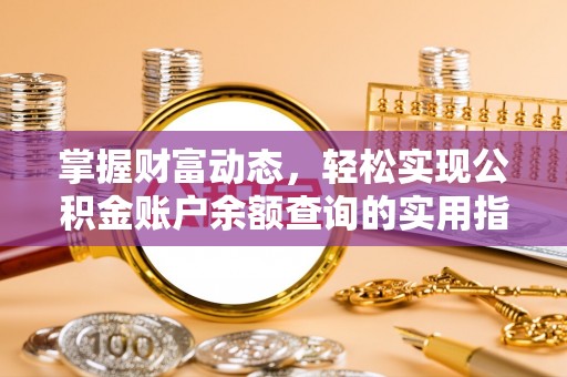 海口掌握财富动态，轻松实现公积金账户余额查询的实用指南