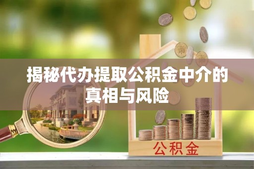 海口揭秘代办提取公积金中介的真相与风险