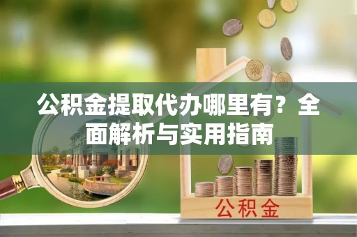 海口公积金提取代办哪里有？全面解析与实用指南