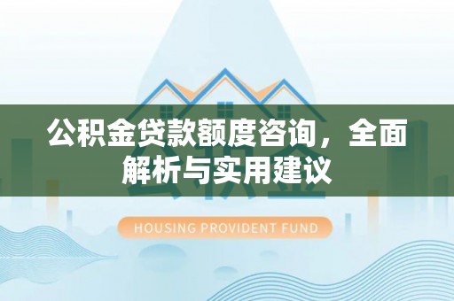 海口公积金贷款额度咨询，全面解析与实用建议