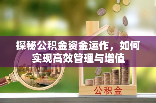 海口探秘公积金资金运作，如何实现高效管理与增值